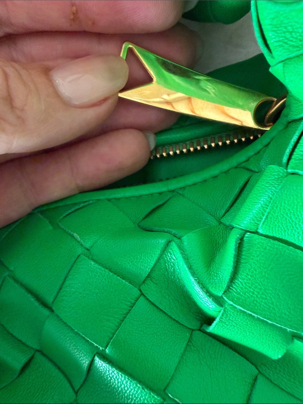 Bottega Veneta Mini Jodie Intrecciato Bag Woven Shoulder Bag in Green Excellent - Picture 9 of 10